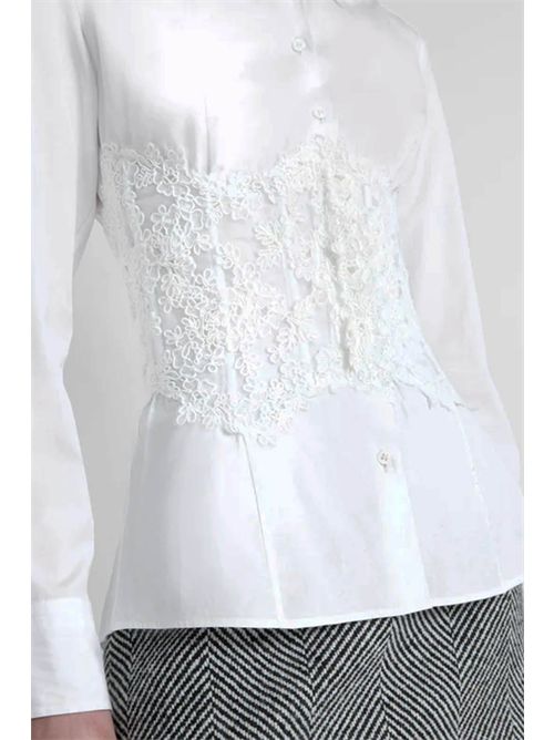 Shirt with lace ERMANNO SCERVINO | D472K363BQP10601